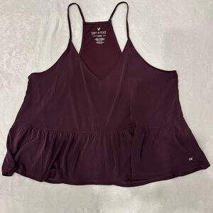 AMERICAN EAGLE LADIES CROPPED SOFT AND SEXY TANK MEDIUM